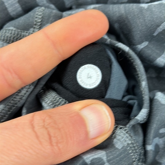 Lululemon Wunder Train High-Rise Tight 25" Print Heathered PU Black Asphalt Grey - Picture 5 of 6